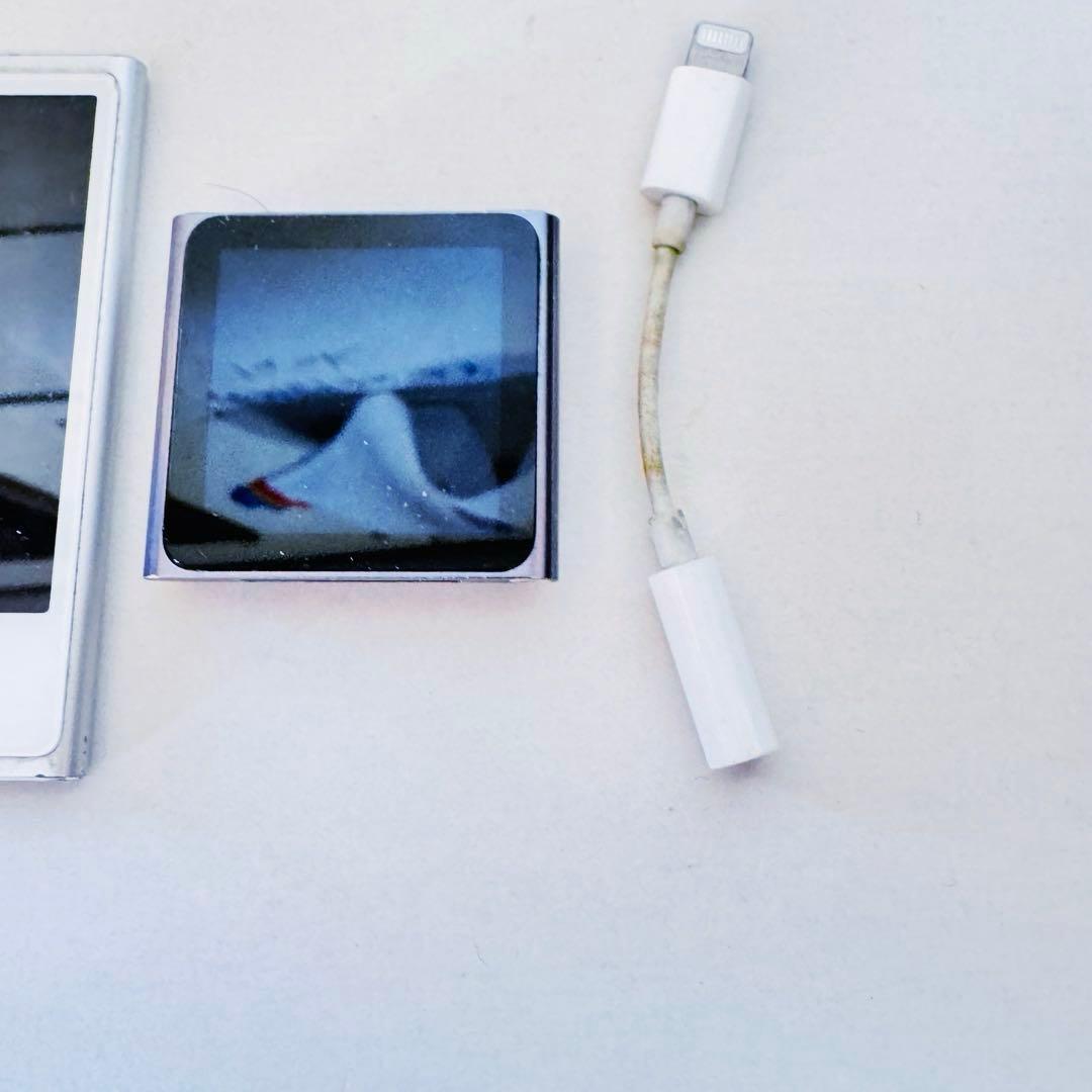 【ジャンク・未初期化】iPod nano 3台セット 、ライトイニングアダプター