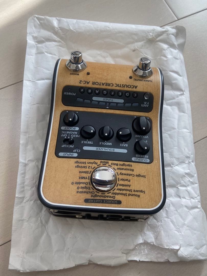 【訳アリ】ZOOM AC-2 アコースティックギター用プリアンプ