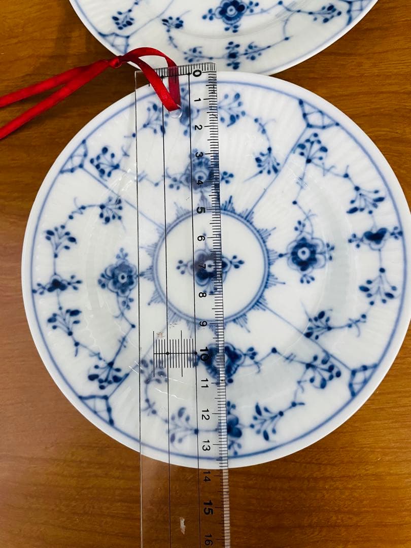 ロイヤルコペンハーゲン ブルーフルーテッド アンティーク　3枚