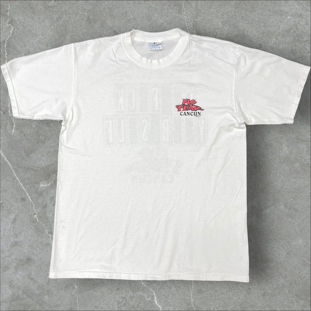 90s メキシカンブート NOFEARtシャツ オールドスケート fuck系