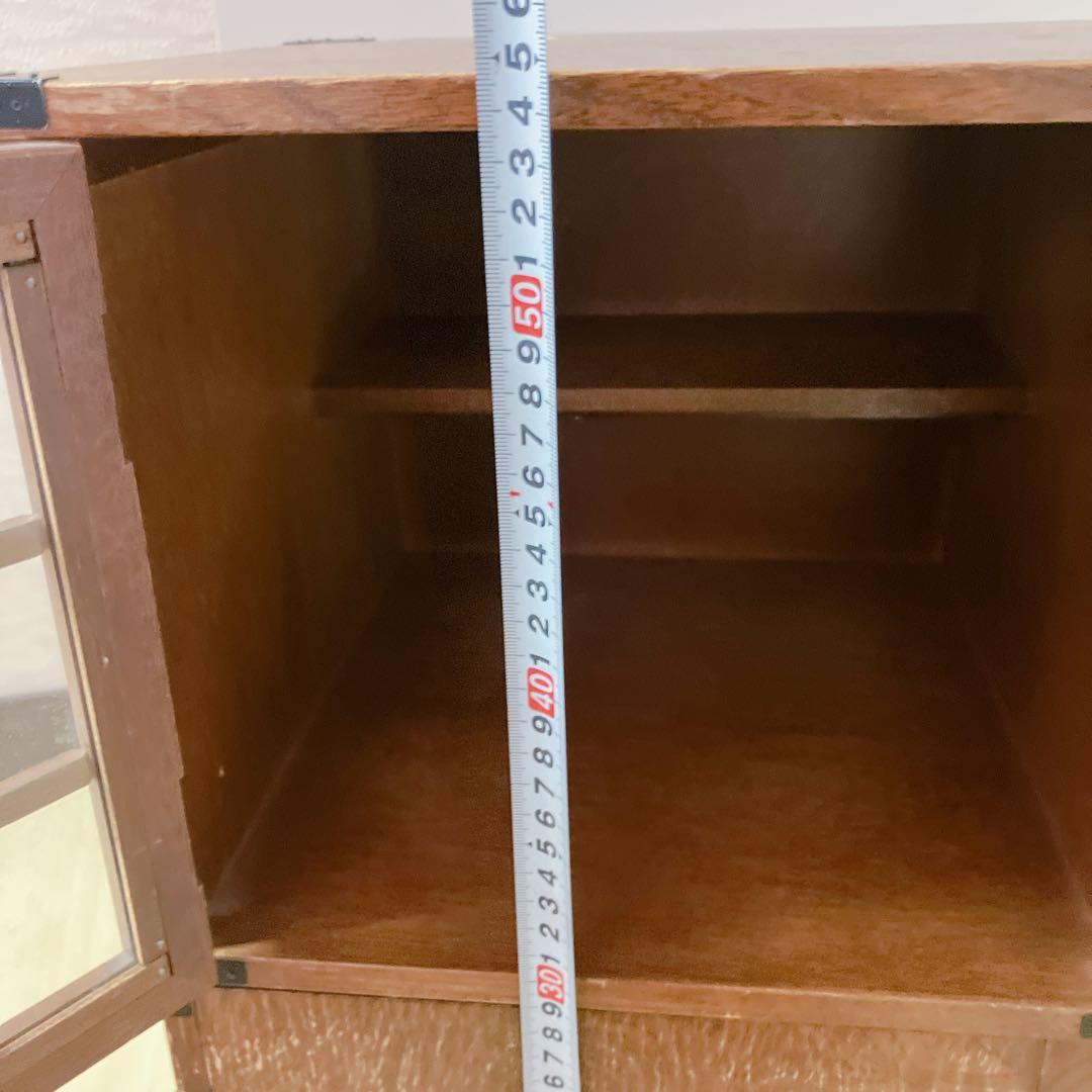 からくり箪笥　耐火金庫付き　アンティーク　昭和レトロ　小物入れ　鍵　ナンバー付き