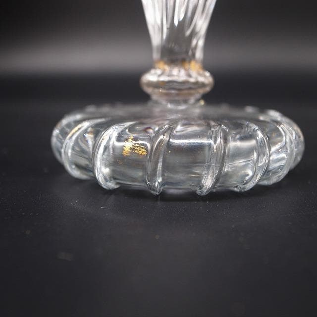 エミール・ガレ　金彩装飾　オリーブ文様　シャンパンカップ