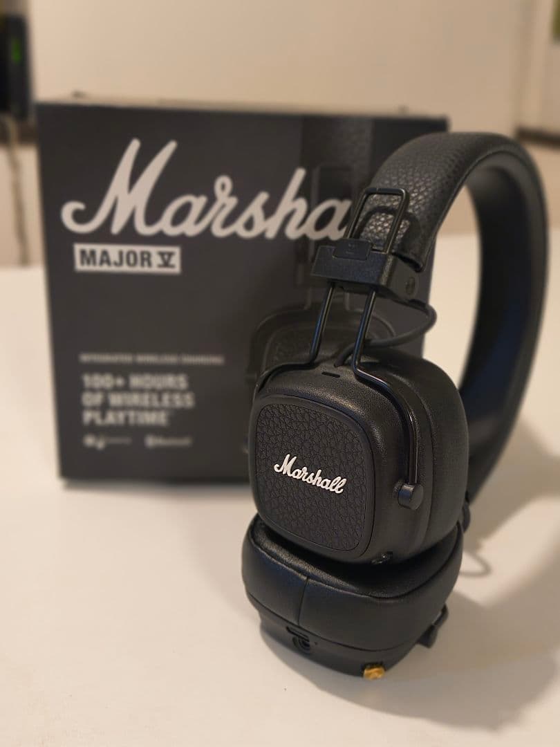 美品【正規品】Marshall ヘッドホン Major V アンカー充電器付