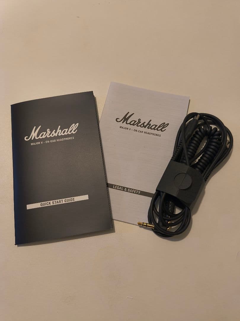 美品【正規品】Marshall ヘッドホン Major V アンカー充電器付
