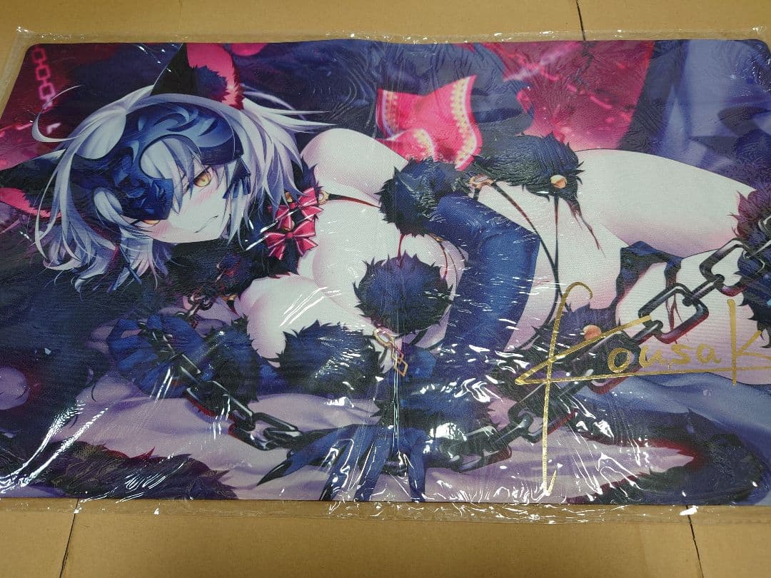Fate　FGO　ジャンヌ・オルタ　光崎　サイン入り　クラスター　プレイマット