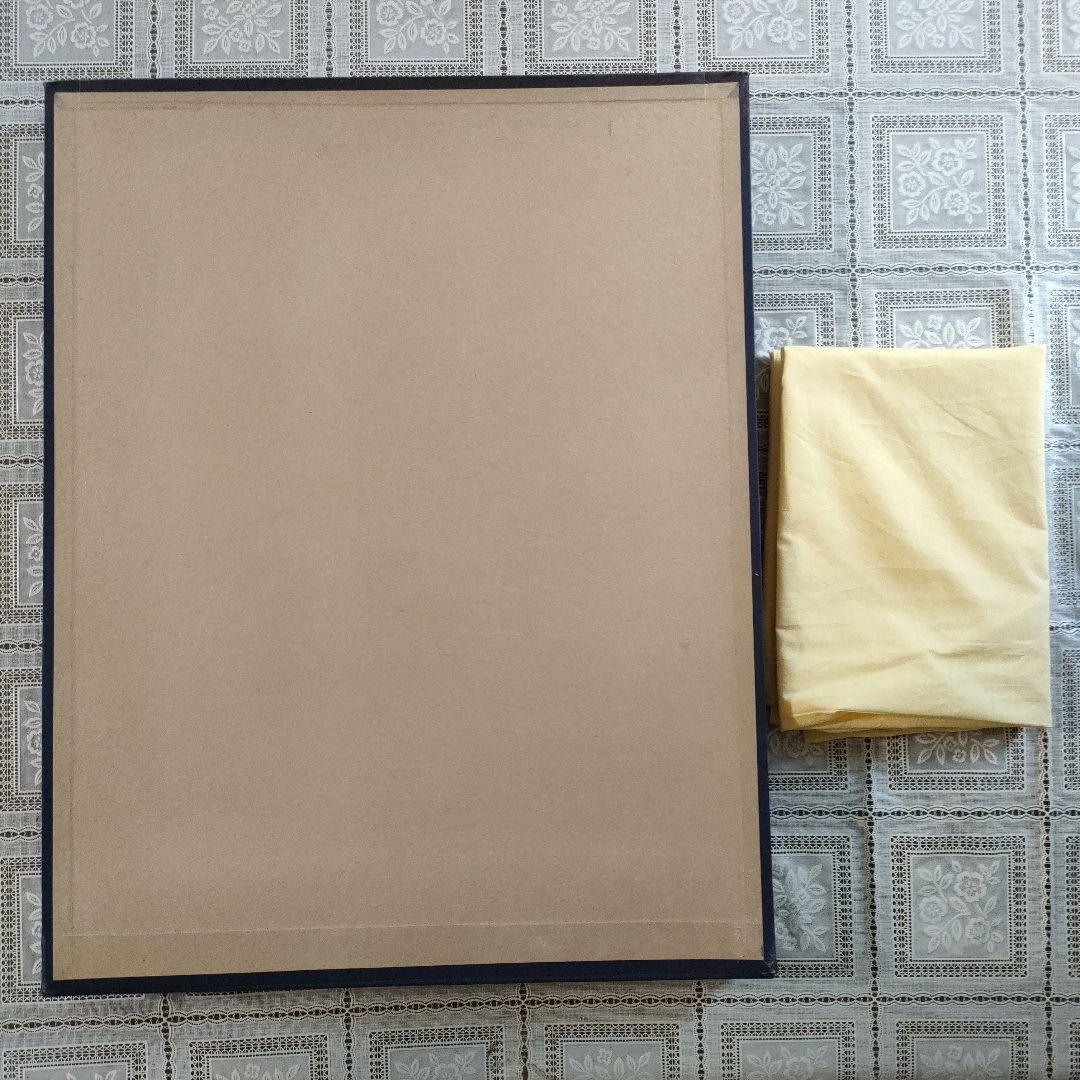 マリーローランサン　カラー銅版画『3人の女性』1937年製作、ウコン布＆共箱付