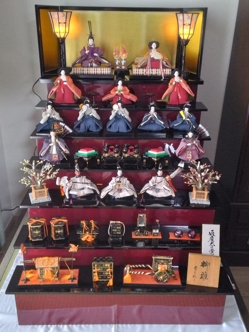 ①お雛様七段飾り 伝統的な雛人形セット 3/17まで