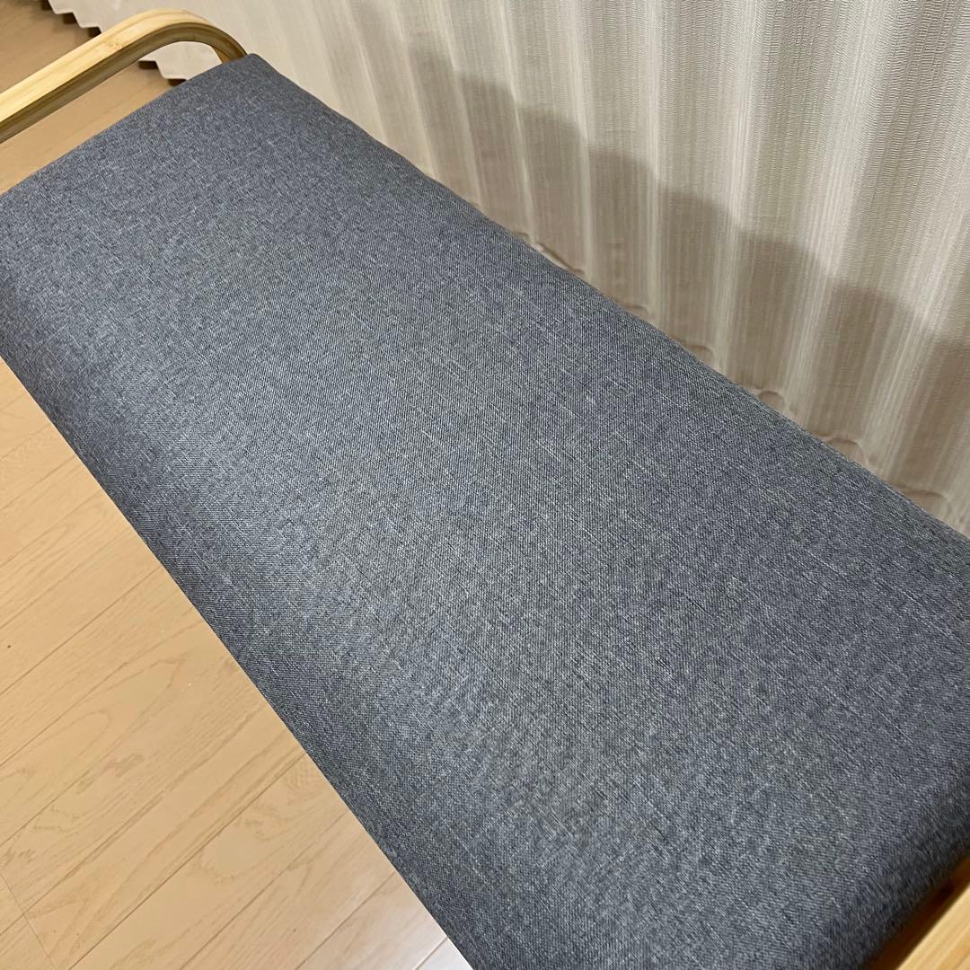 竹製収納付きベンチ型シューズラック