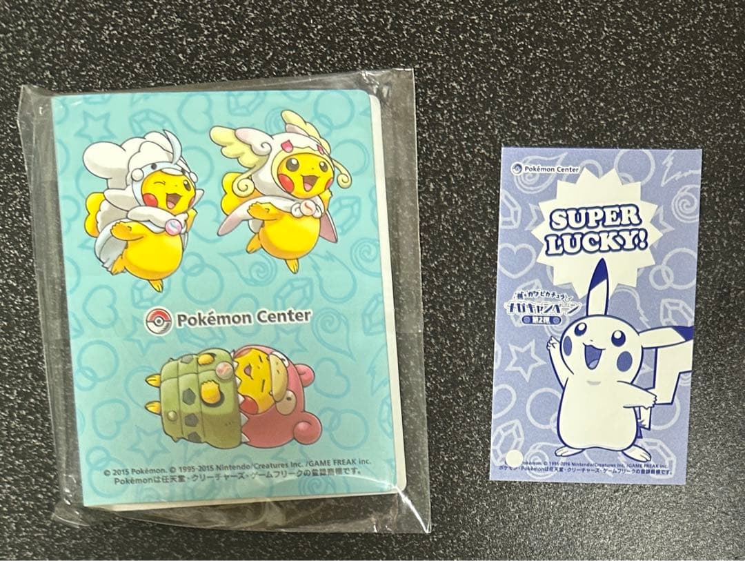 強カワピカチュウ　メガキャンペーン　ファイル　名刺カード　セット