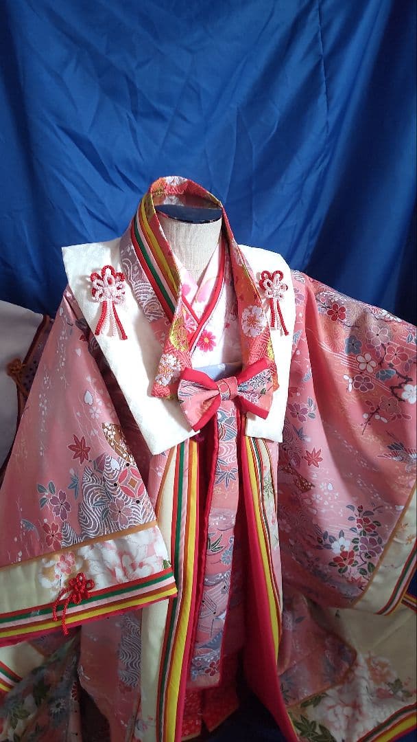 平安時代十二単風羽織り