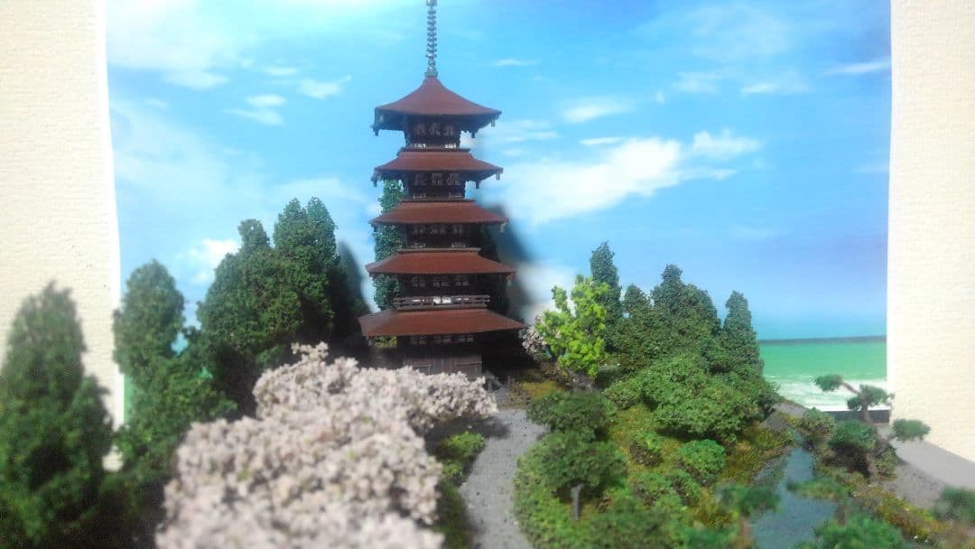 改装SP記念‼️✨お寺✨桜咲く✨瑠璃光寺✨五重の塔✨SPハイグレード仕上げ