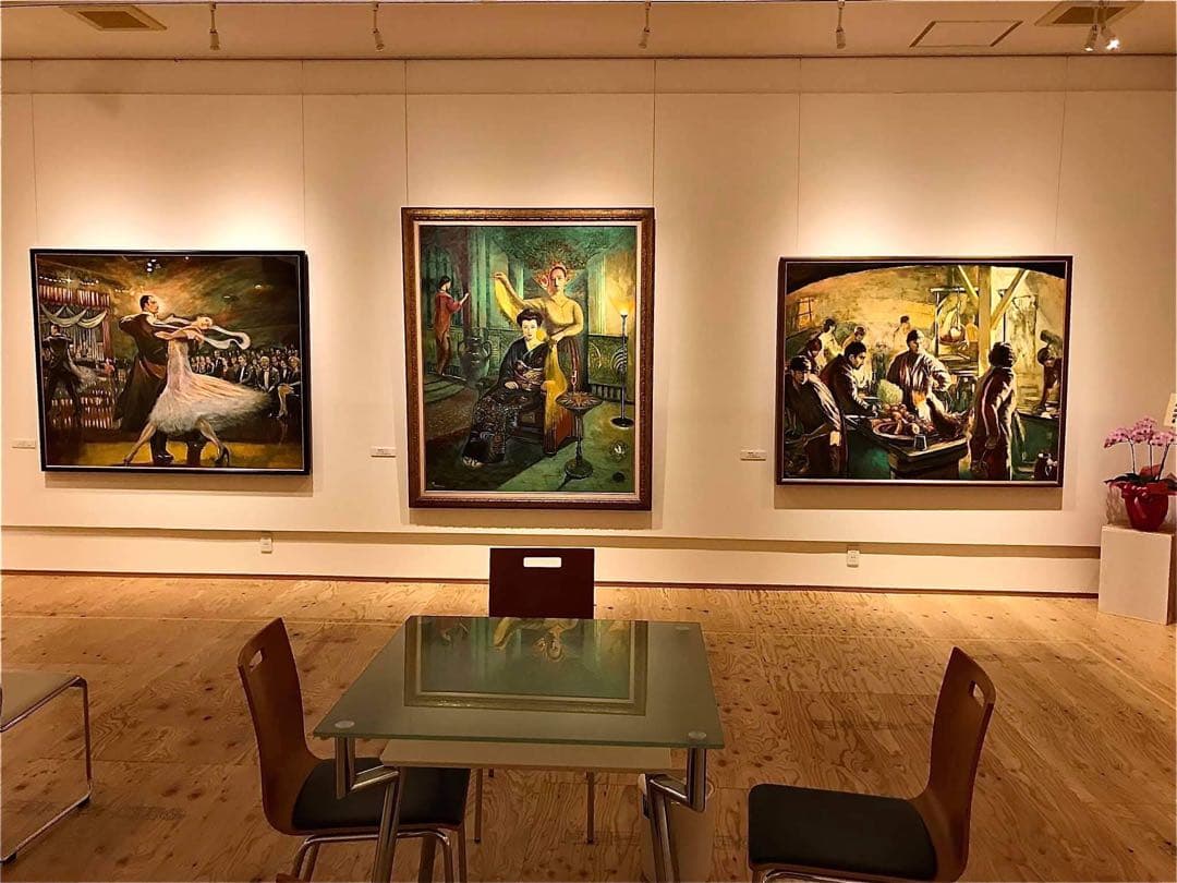 少女の肖像 油彩額縁「野駆ける少女 2」