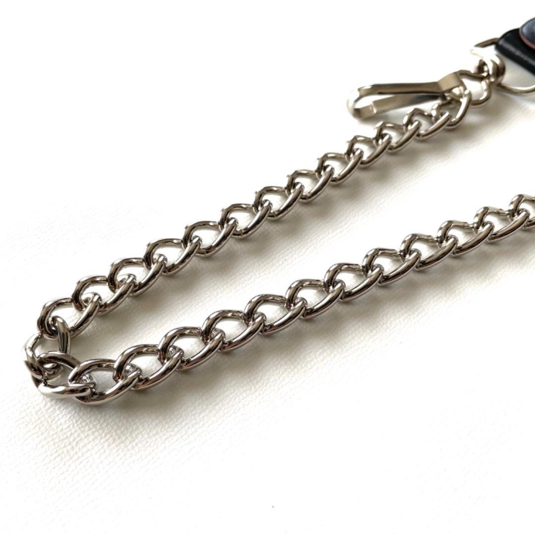 ミドルトラッカーウォレット　ホースハイド　ロウ付けチェーン　ヴィンテージタロン