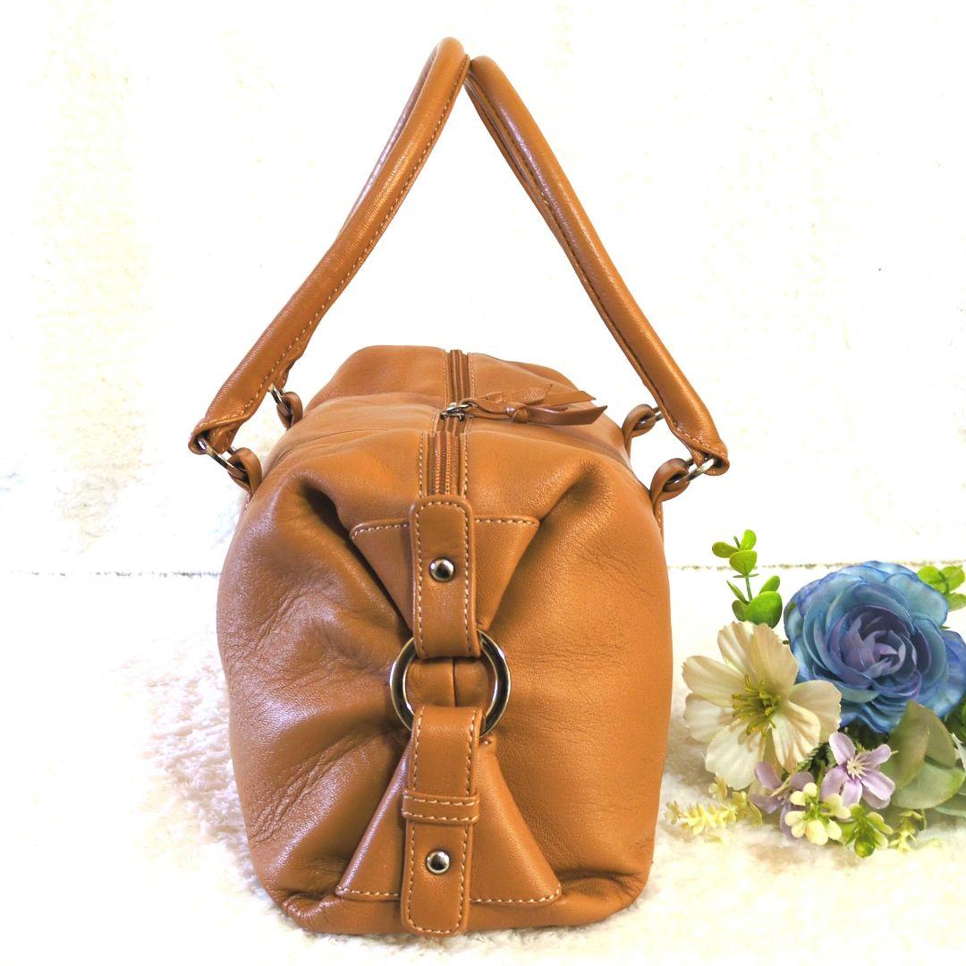 HAMANO 濱野工藝　ボストンバッグ　キャメル　美品✨️