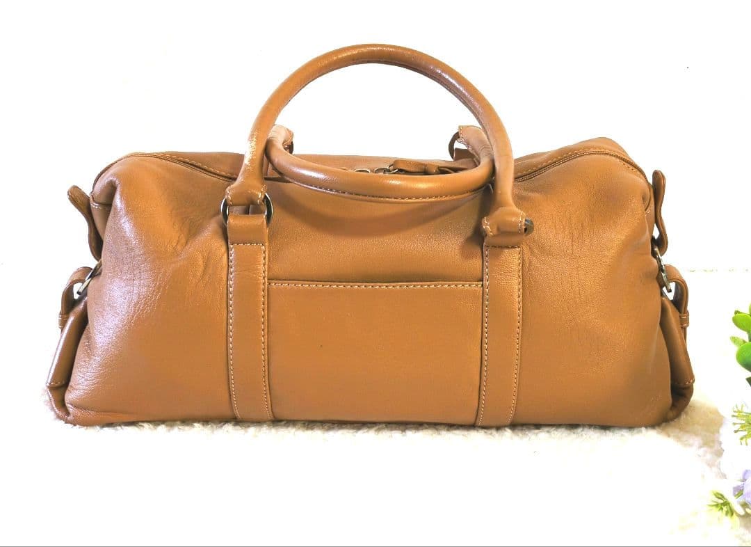 HAMANO 濱野工藝　ボストンバッグ　キャメル　美品✨️