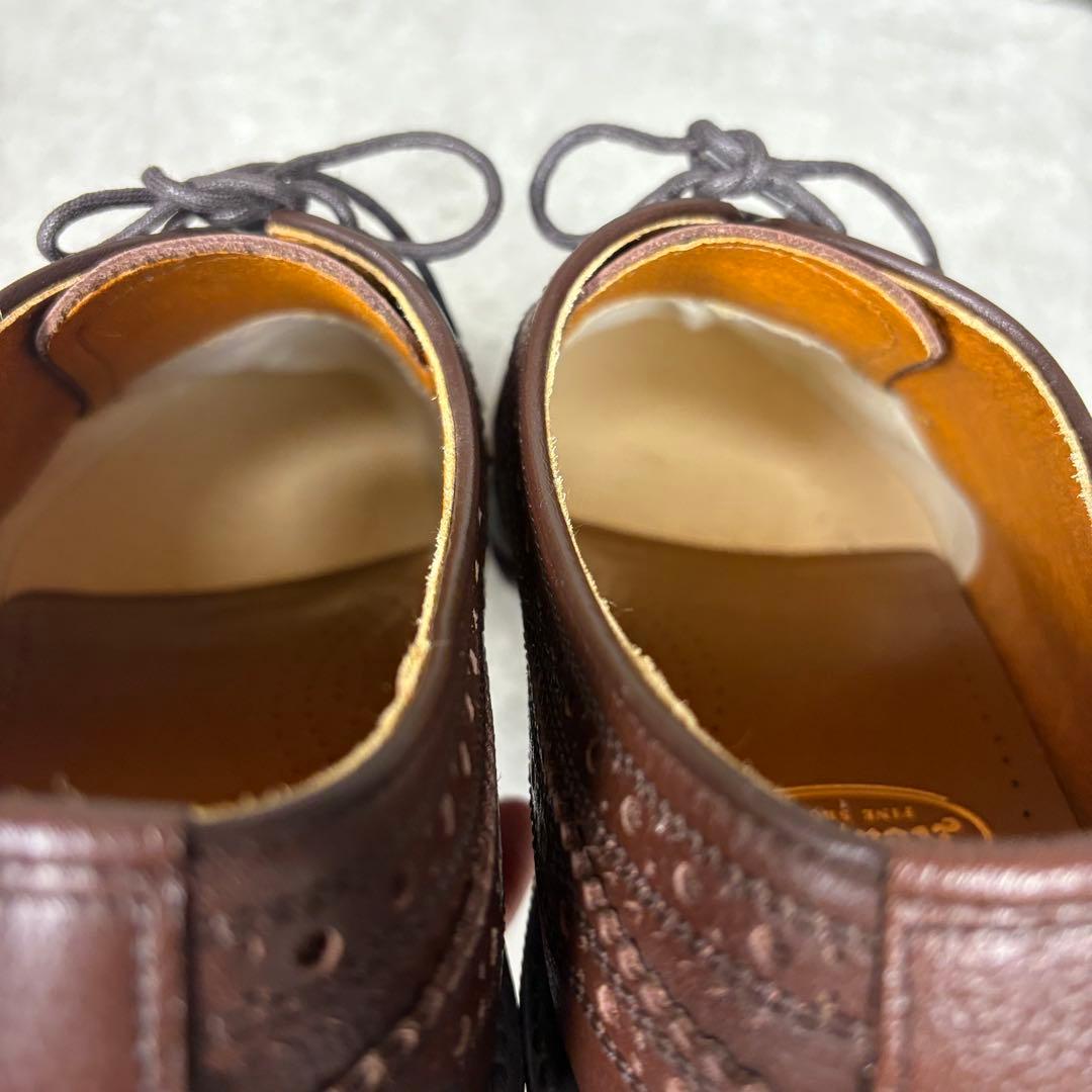 ケンフォード　ダービーシューズ　ウイングチップ　メダリオン　25.5 ブラウン