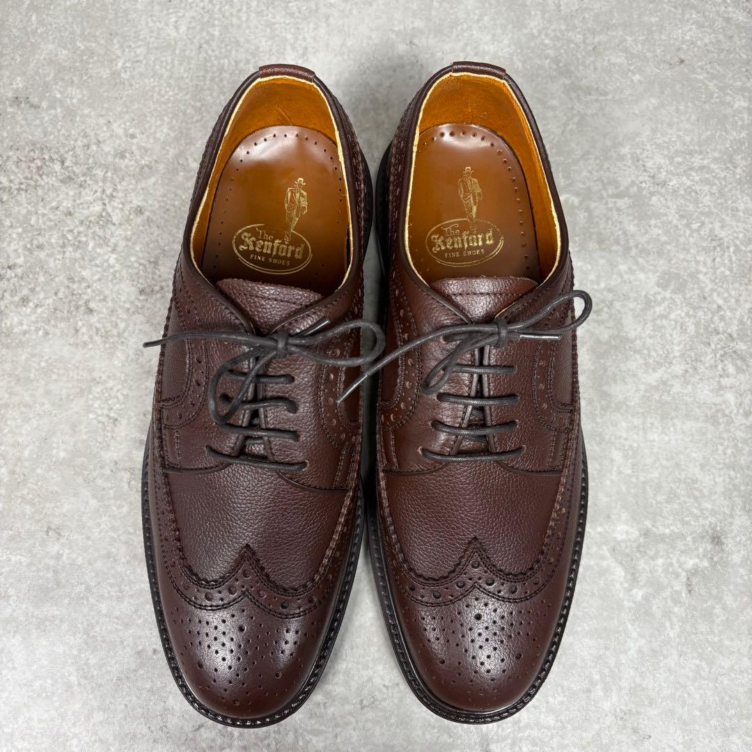 ケンフォード　ダービーシューズ　ウイングチップ　メダリオン　25.5 ブラウン