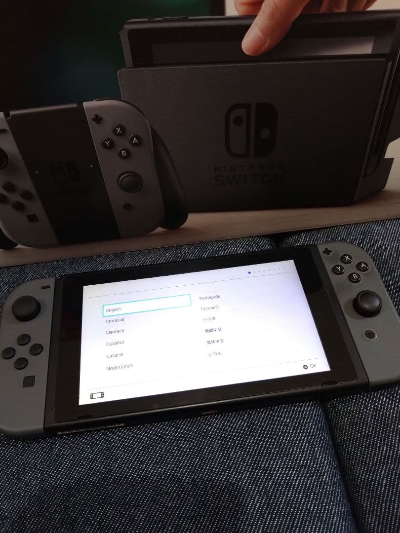 ふ*w様 Nintendo Switch グレー 本体　SDカード付き