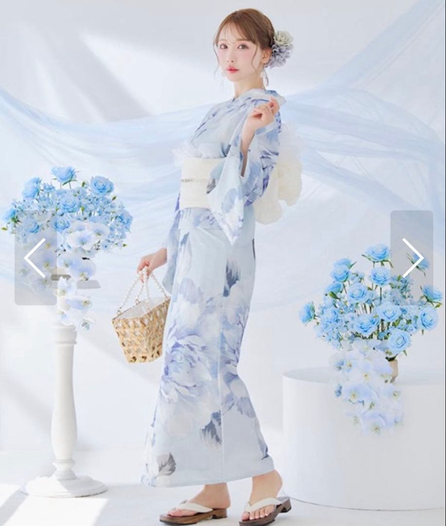 sugar♡浴衣＋帯＋髪飾り＋下駄