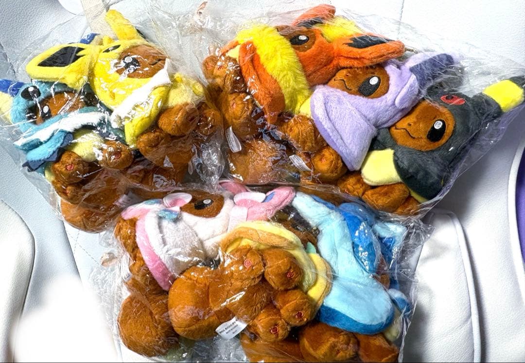 (全種&タグ付き)ポンチョを着たイーブイ ぬいぐるみマスコット