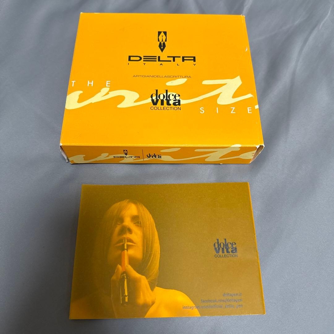 超美品　デルタ　ドルチェビータ　オーロ　スリム　バーメイル　ボールペン