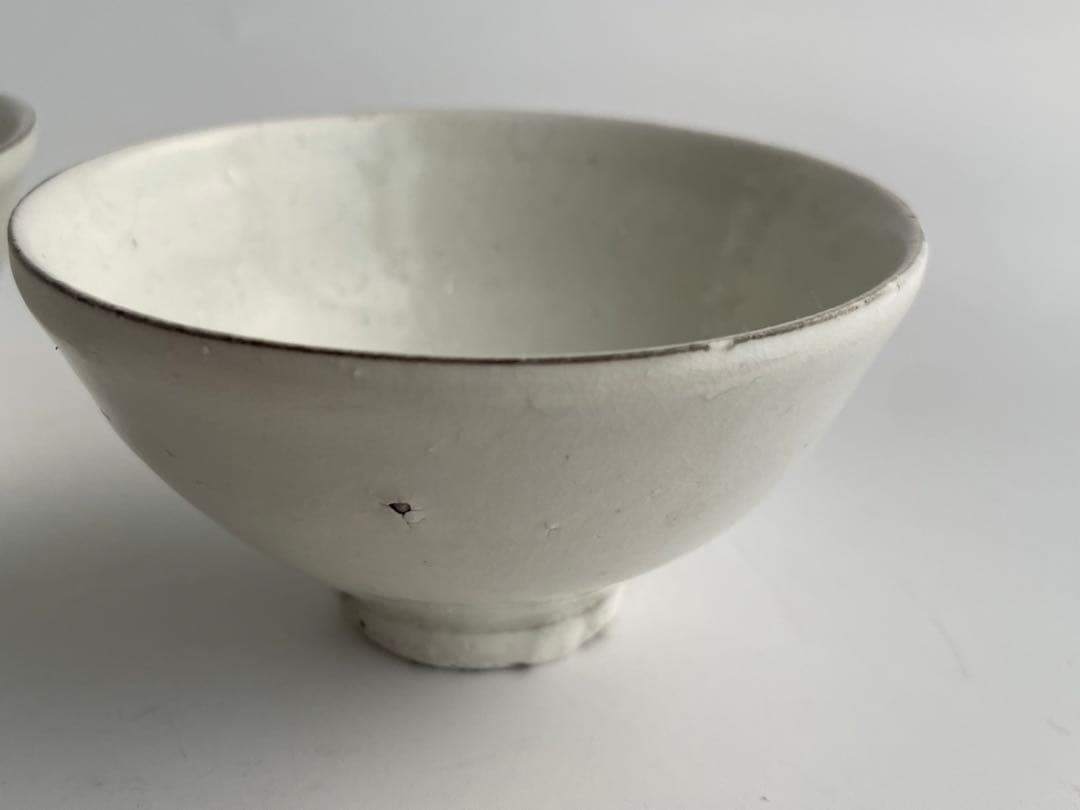 陶芸家　小林東五　粉引　盃　小碗　汲出　番茶器　李朝　粉吹　對州