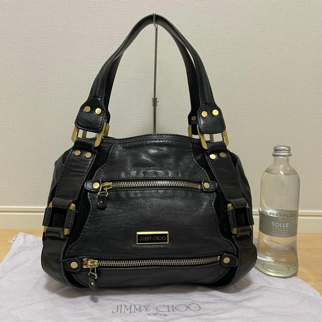 ■JIMMY CHOO(ジミーチュウ) 良品/ハンドバッグ / ブラック 黒