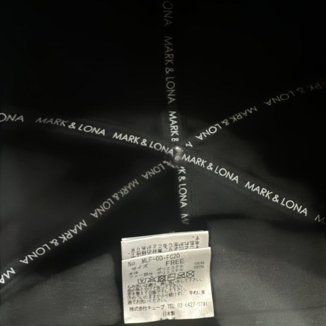 美品MARK & LONA 耳当て付きキャップ　ゴルフキャップ　フリーサイズ