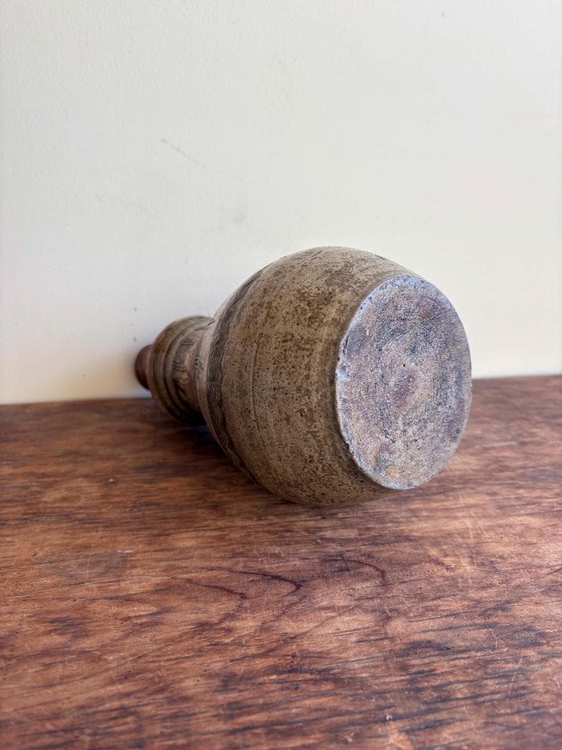 古琉球？嘉瓶（ゆしびん）花器　刷毛目　縄紋　筒描き　古民藝　バーナードリーチ