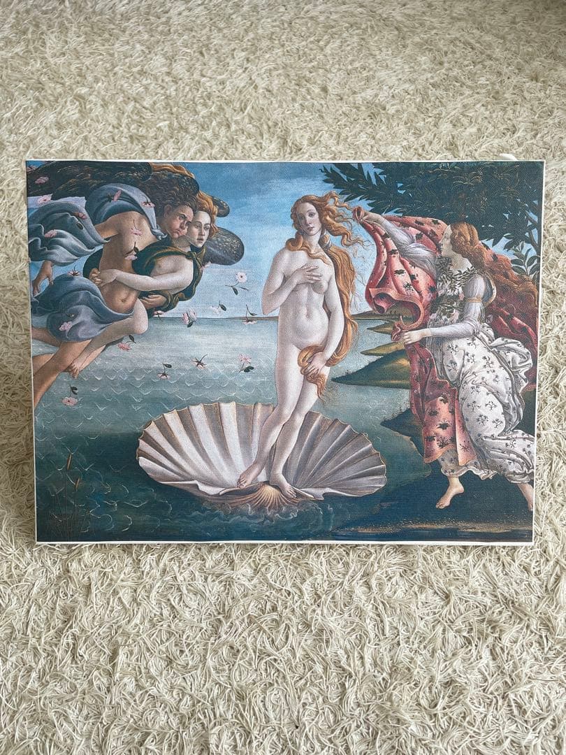 ヴィーナスの誕生 キャンバス　木枠付き　ボッティチェリ作　ウフィツィ美術館