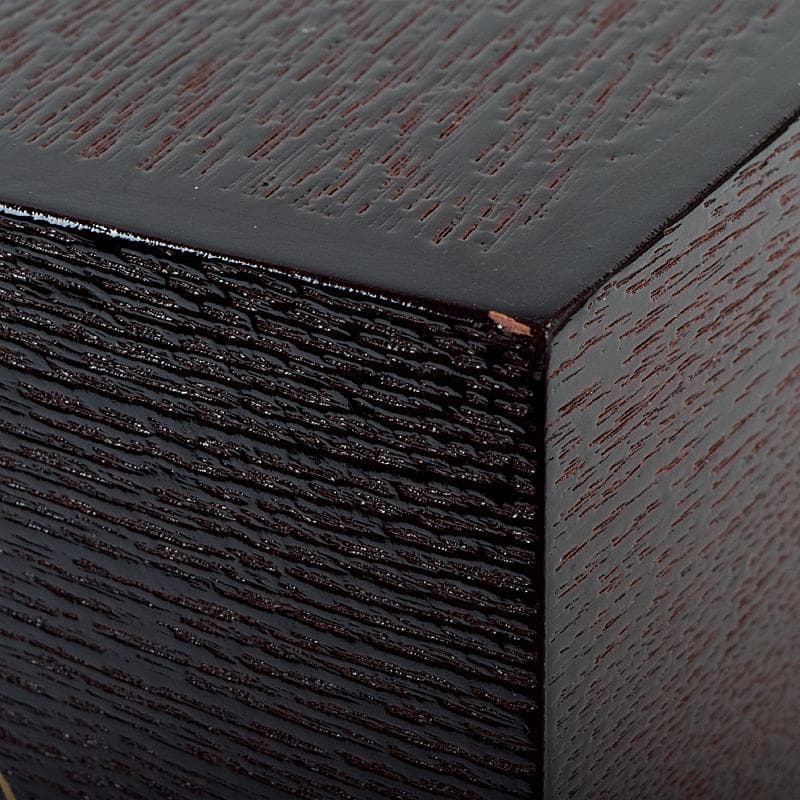 茶道具　柿合溜　四季七宝蒔絵　利休茶箱　赤楽茶碗　棗など　七点一式　MR9485