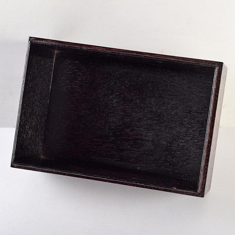 茶道具　柿合溜　四季七宝蒔絵　利休茶箱　赤楽茶碗　棗など　七点一式　MR9485