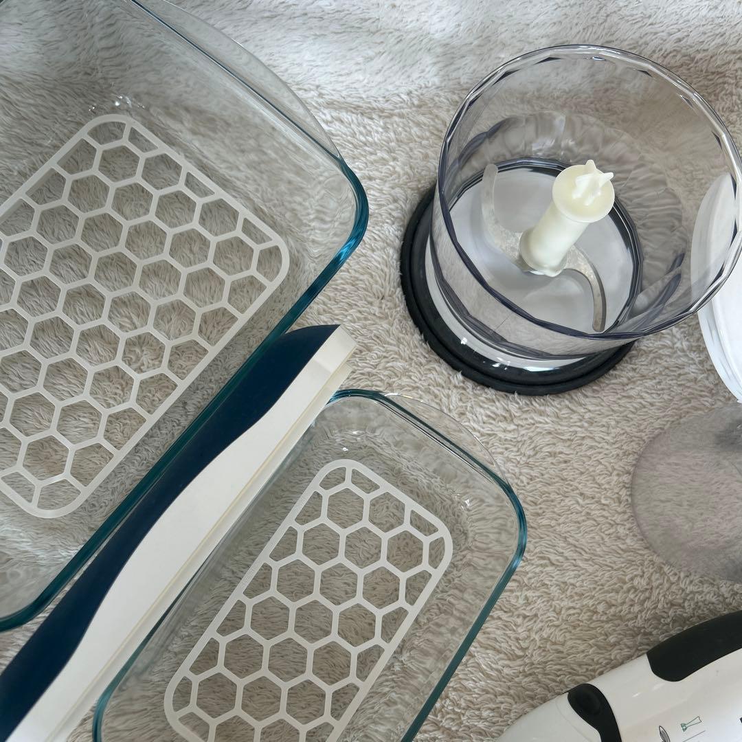 BRAUN ハンドブレンダーセット　　　　真空ガラス保存容器