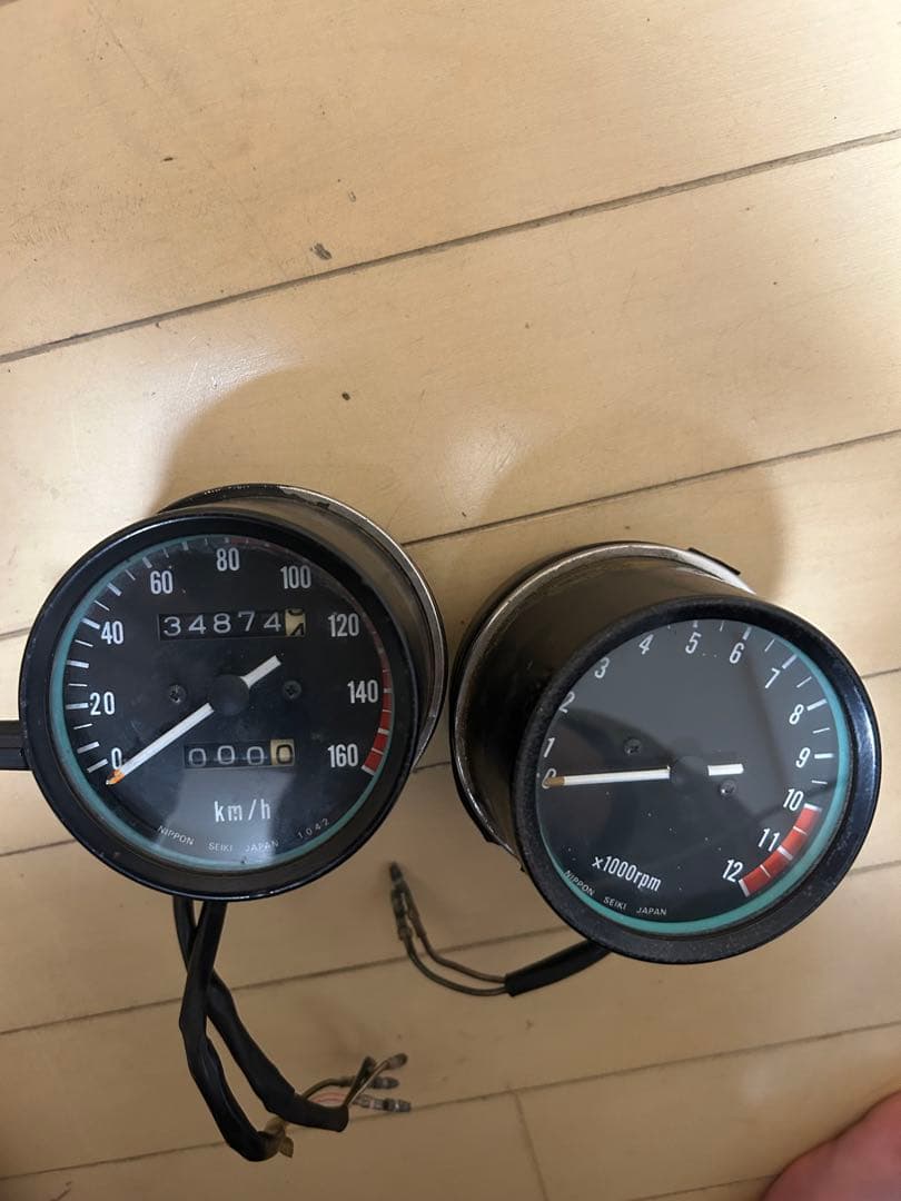 マ*ル様 値下げ！カワサキ　Z250FT　タコメーター　スピードメーター　中古品