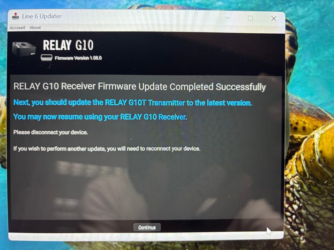 Relay G10 センターマイナスパワーサプライ可能　update済