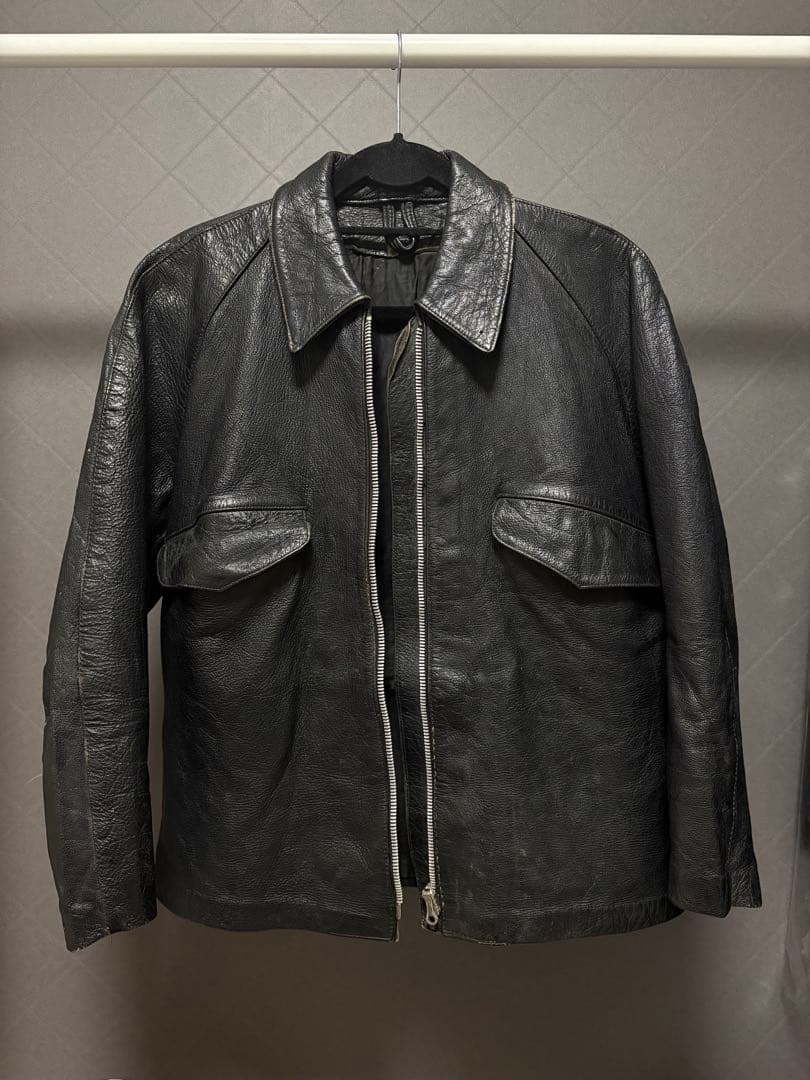 50s イタリア軍 レザージャケット ビンテージ