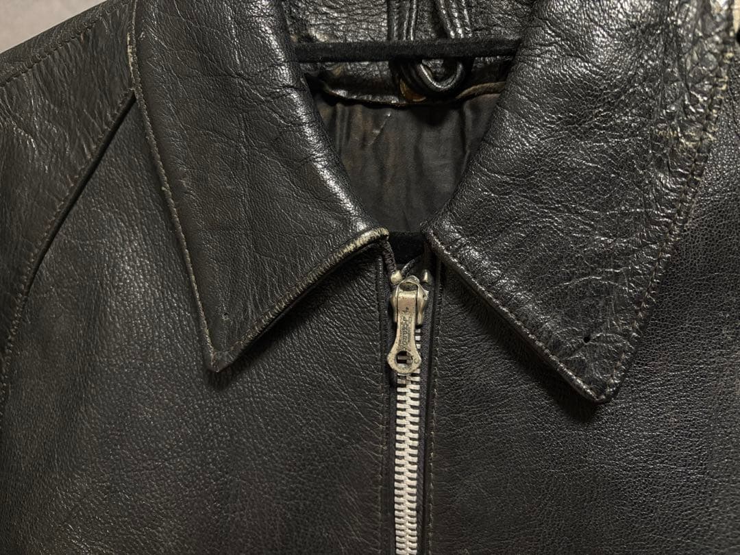 50s イタリア軍 レザージャケット ビンテージ