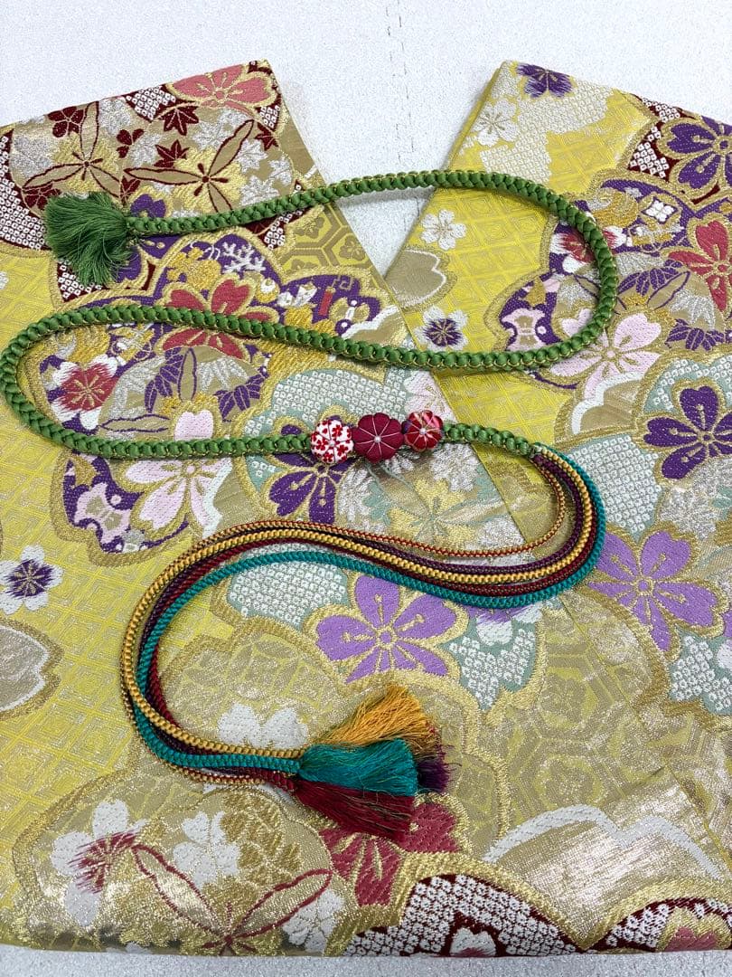 振袖フルセット　1127 黄色　正絹　振袖　格安！