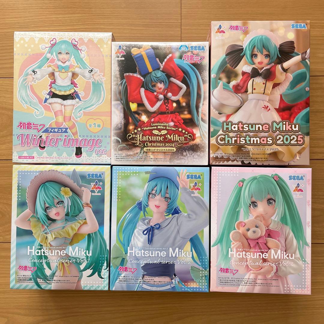 初音ミク　フィギュア　まとめ売り　コンセプチュアル　クリスマス　ルミナスタ