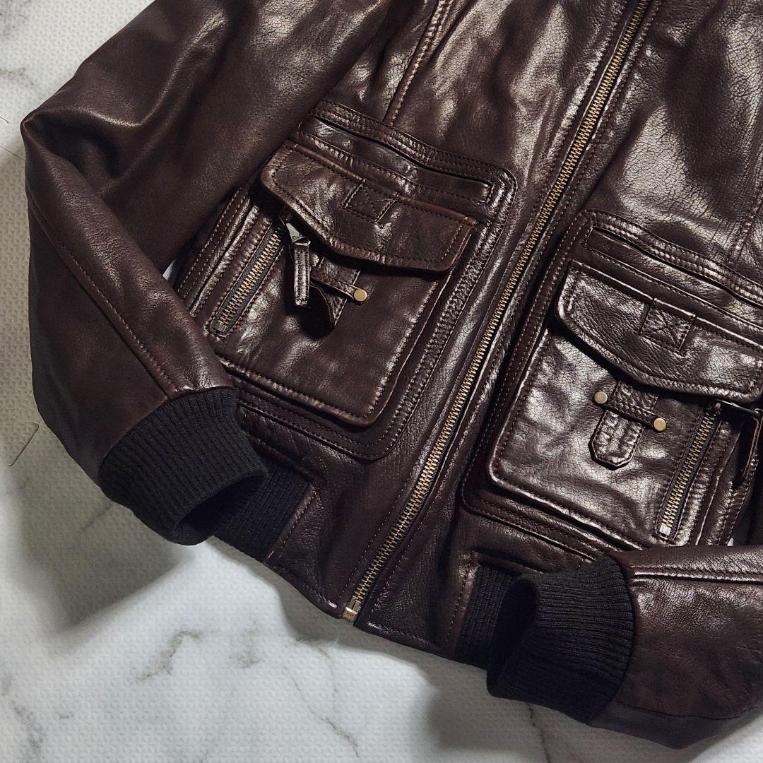 入手困難✨ドルチェ&ガッバーナ ライダースジャケット キルティング ラムレザー