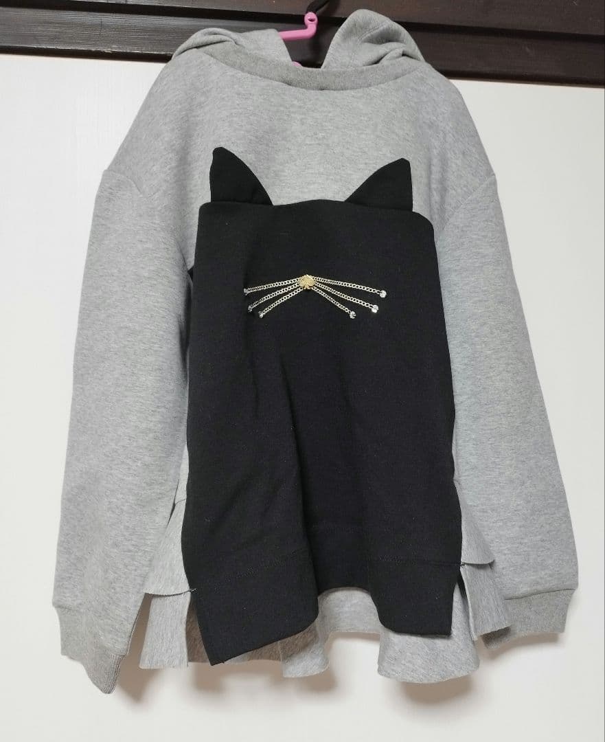 未使用　ケイトスペード　猫　パーカー　ねこ　ネコ　トレーナー
