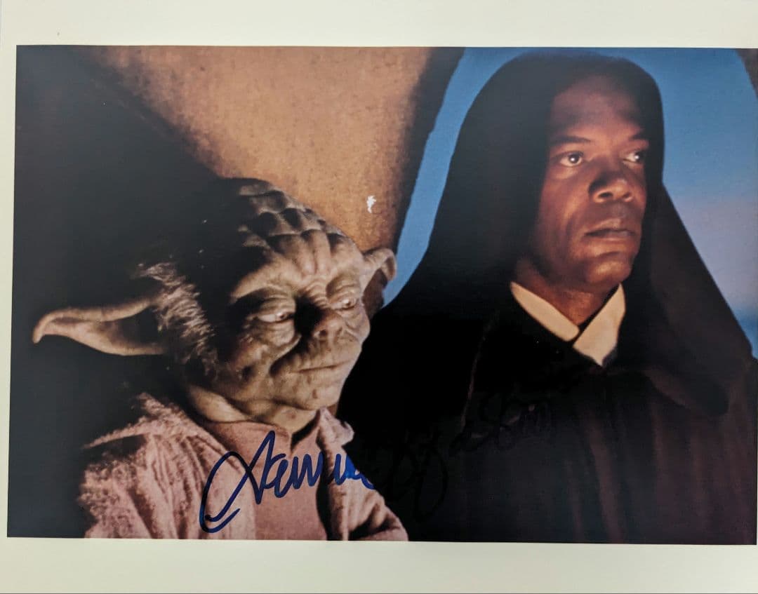 【直筆】メイス・ウィンドゥ役サミュエル・L・ジャクソン氏 サイン入りポートレート