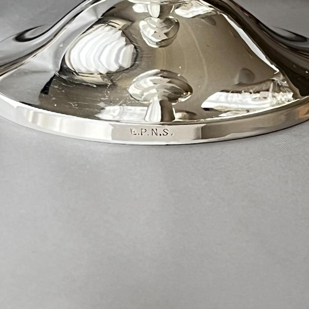 【英国】ワインゴブレット 8個組 【シルバープレート】華麗！！