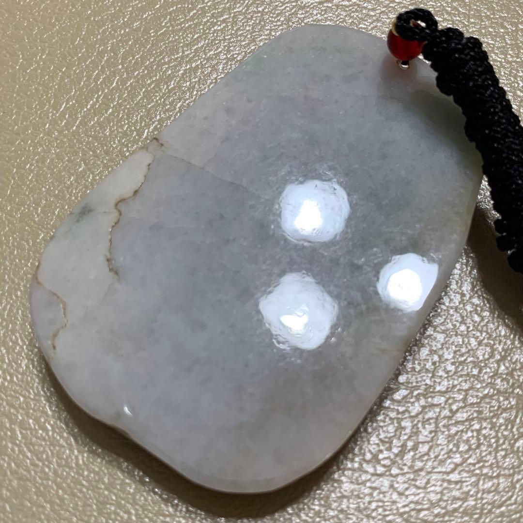 旧家蔵出　清国時代物　本物保証品　ヒスイ　翡翠 財神様　翡翠本物保証お守り