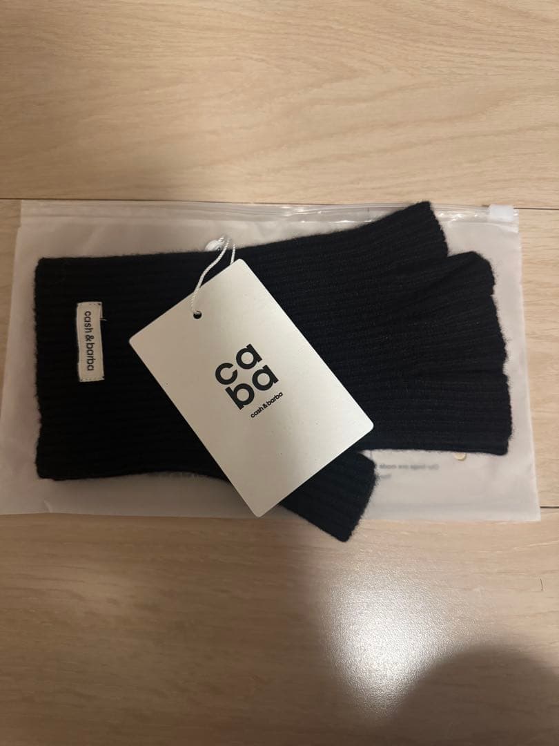 cash&barba キャッシュベイビー オープンフィンガーグローブ Black
