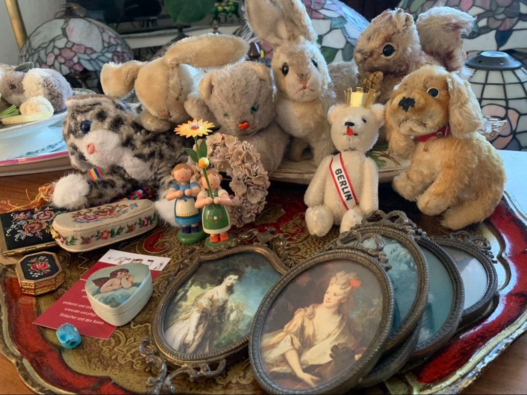 【イタリア製】ヴィンテージ オルモル アートフレーム ブラス 肖像画 オーバル型