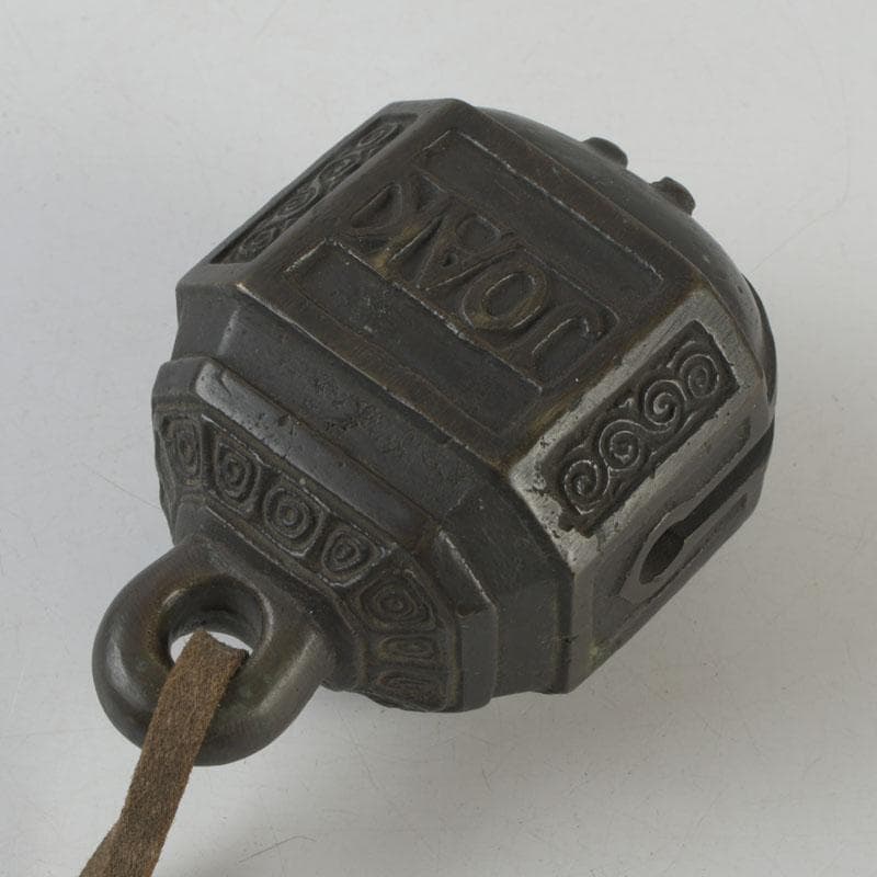 中国　古銅宣徳銅　鐸鈴　銅鐸　銅鐘　C　8602