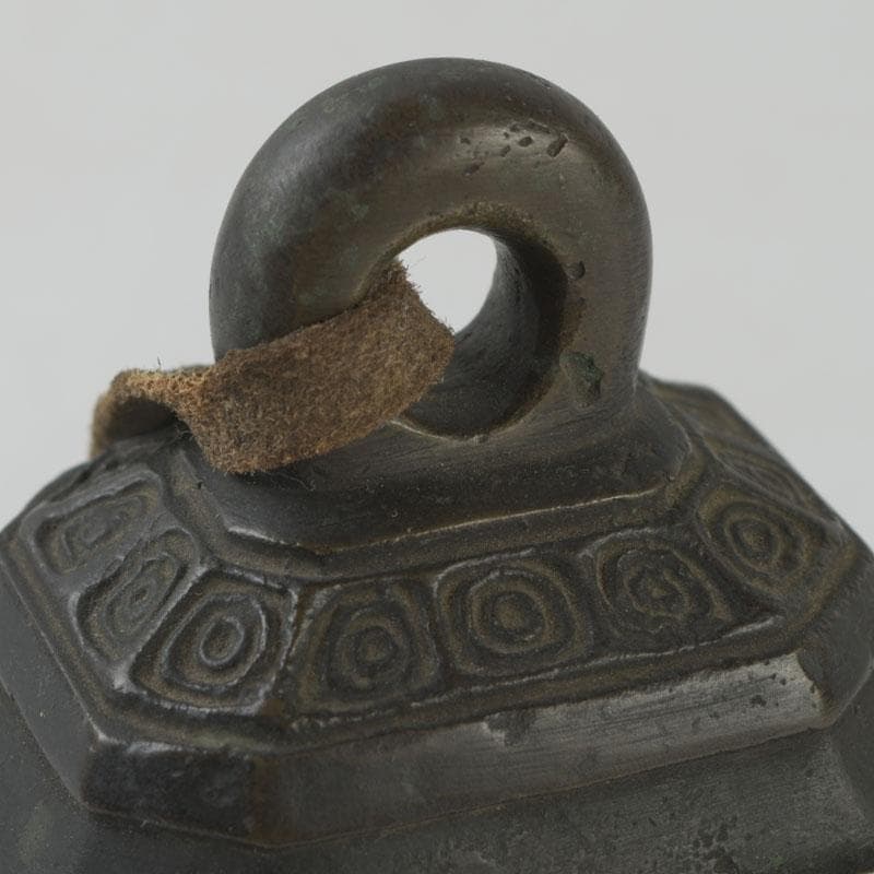 中国　古銅宣徳銅　鐸鈴　銅鐸　銅鐘　C　8602