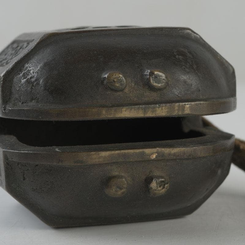 中国　古銅宣徳銅　鐸鈴　銅鐸　銅鐘　C　8602