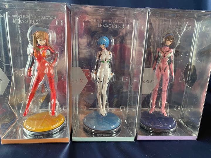 海洋堂フィギュア　エヴァンゲリヲン　レイ、アスカ、マリ３体セット
